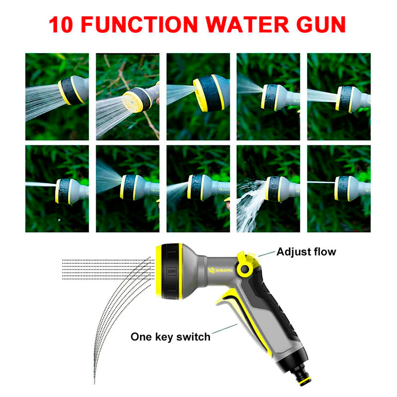 JOEKOL High-Pressure Water Gun: Durable Hand-held Tool for Garden Washing and Car Cleaning with 10 Spray Modes
