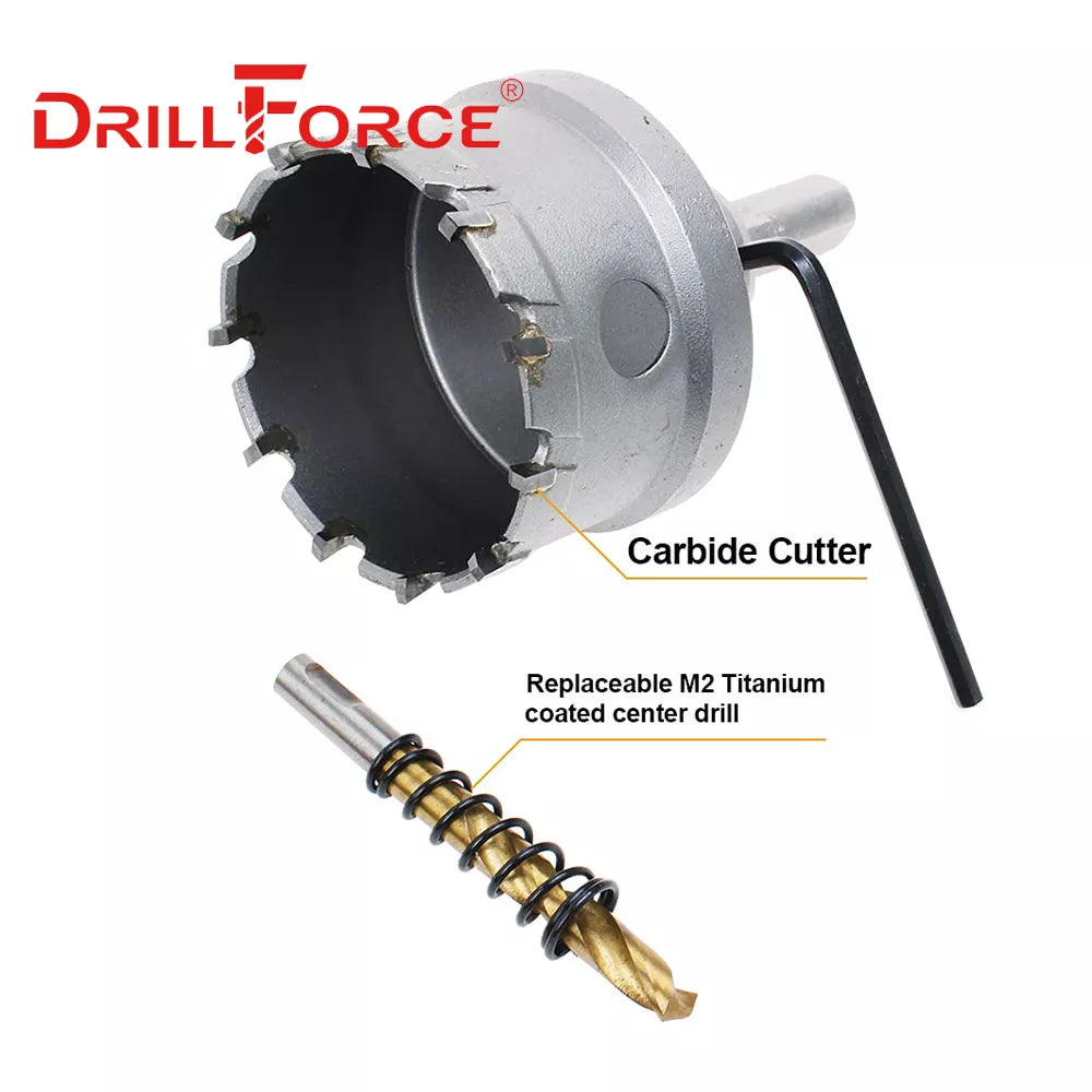 Experience Precision Metal Drilling with Drillforce TCT Hole Saw Drill Bits!
