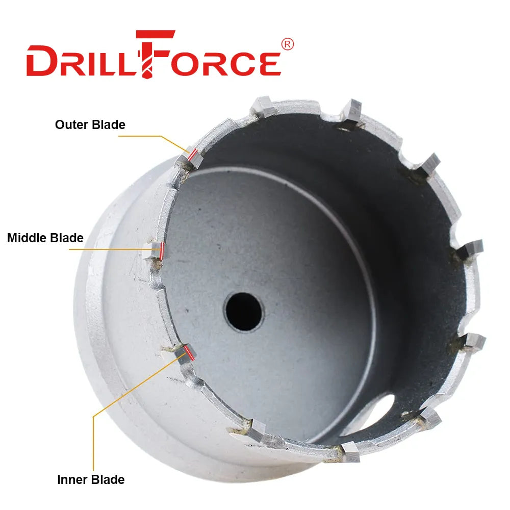 Experience Precision Metal Drilling with Drillforce TCT Hole Saw Drill Bits!