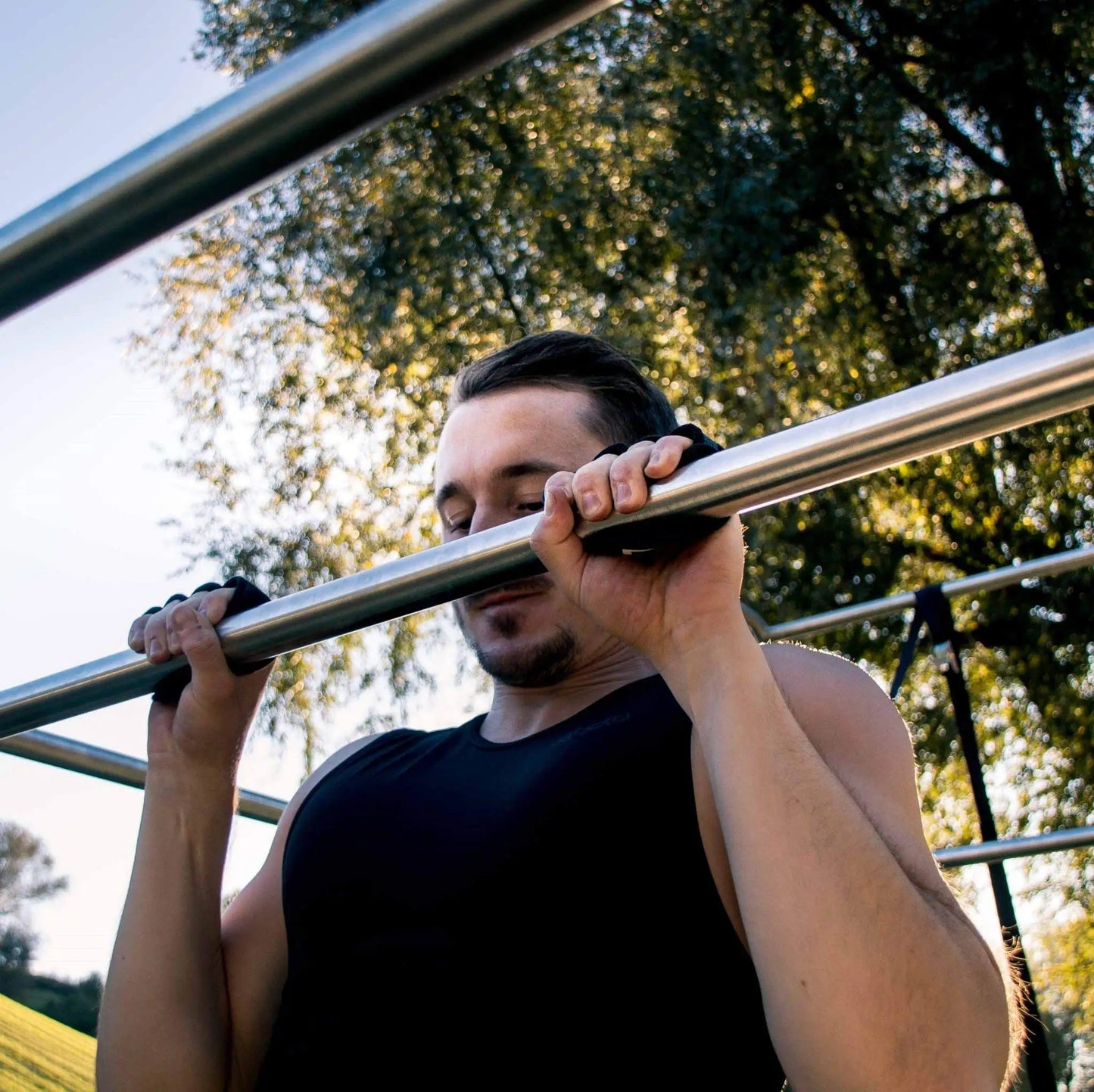 MKAS Lifting Palm Dumbbell Grips Pads - Unisex Anti-Skid Weight Cross Training Gloves