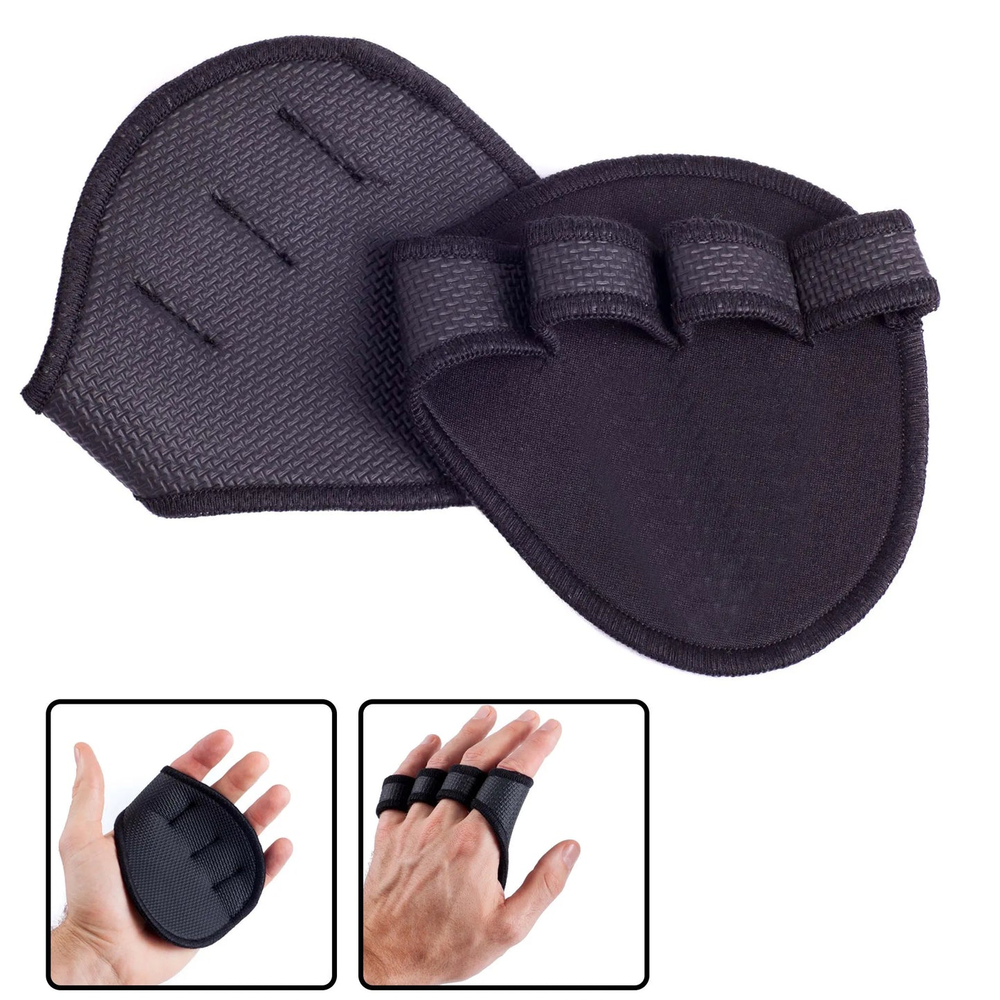 MKAS Lifting Palm Dumbbell Grips Pads - Unisex Anti-Skid Weight Cross Training Gloves