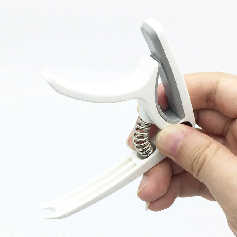 SLOZZ Plastic Guitar Capo - Tuning Clamp for 6 String Acoustic, Classic, and Electric Guitars, Musical Instrument Accessories