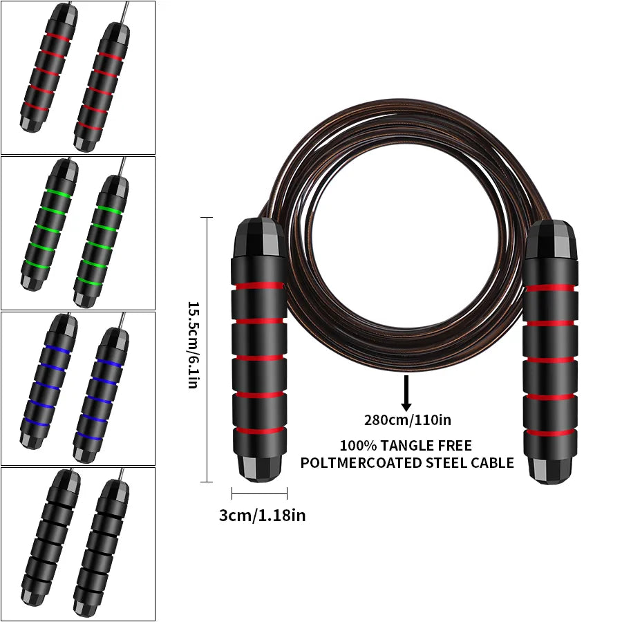 Rapid Speed Jump Rope: Adjustable Tangle-Free Jump Rope