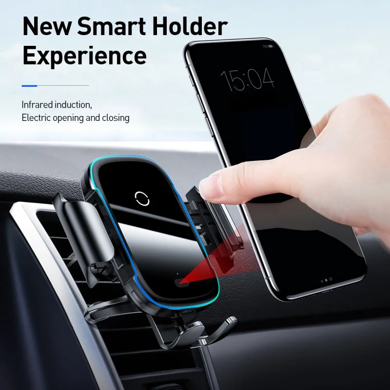 Baseus Qi Car Wireless Charger - 15W Induction Fast Charging