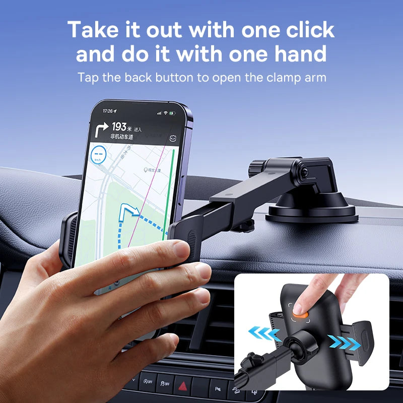 Baseus Car Phone Holder - Dashboard, Windshield, Vent Mount