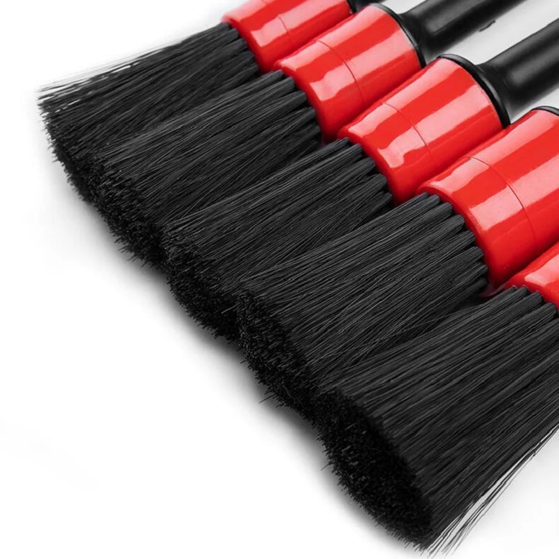 Revolutionize Your Car Cleaning with the Detailing Brush Set - Perfect for Dashboard, Air Outlets, and Wheels!