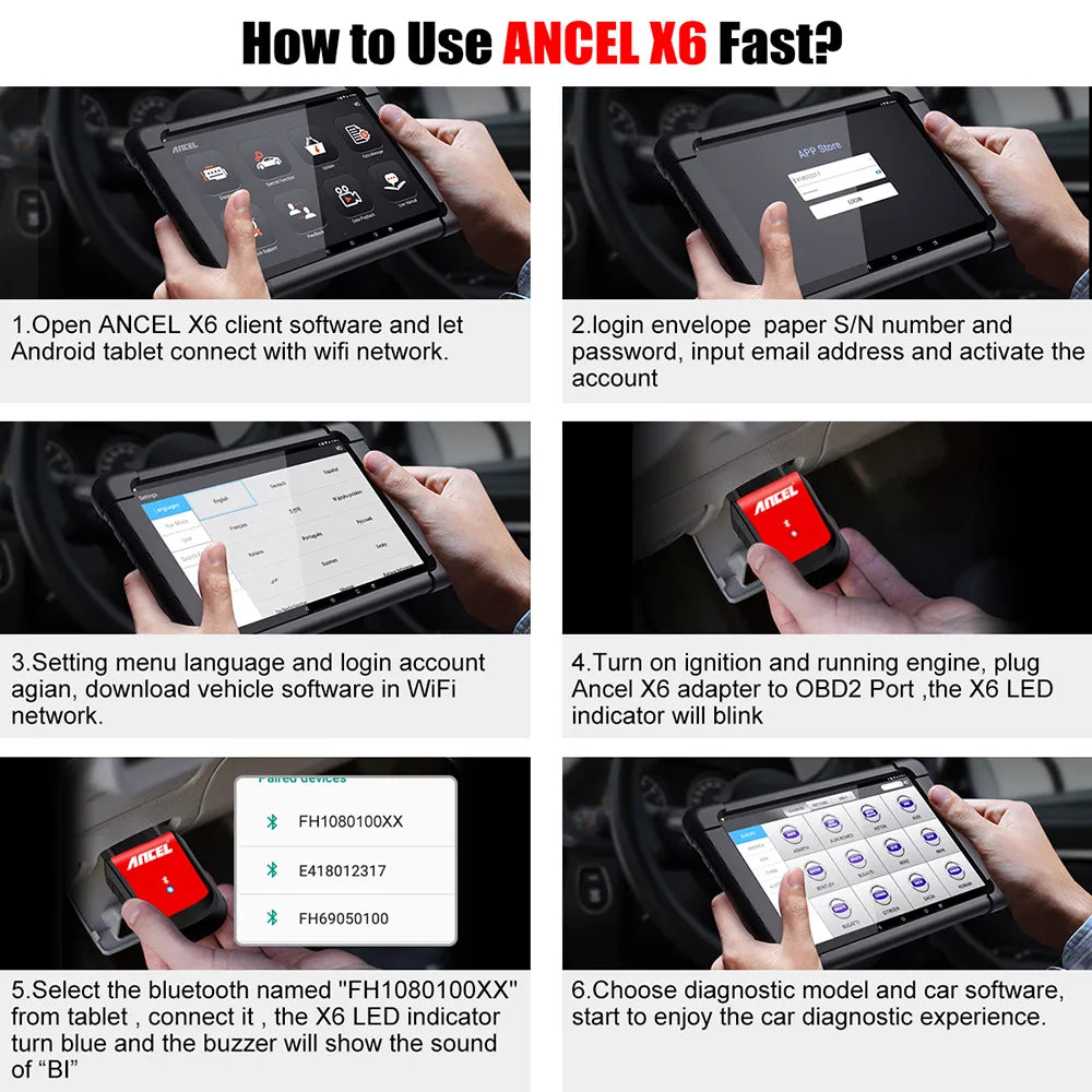 Ancel X6 OBD2 Scanner: Advanced Automotive Diagnostic Tool