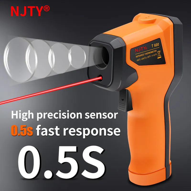 Infrared Thermometer , Handheld Heat Temperature  For Cooking Tester, Pizza Oven, Grill & Engine - Laser Surface Temp Read