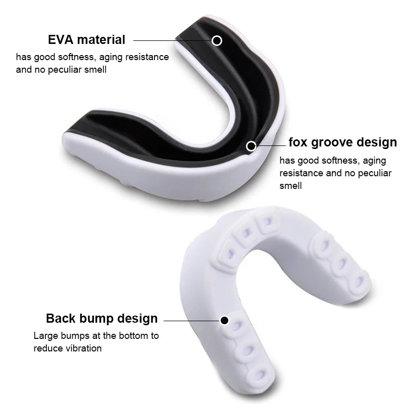 Taekwondo Boxing Mouthguards - EVA Sports Mouth Guard for Child and Adult, Teeth Protector, Anti-Grinding Tooth Brace Protection