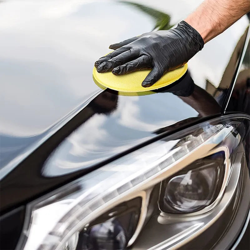 Achieve Professional Car Detailing with High-Density Foam Waxing Polish Sponges!