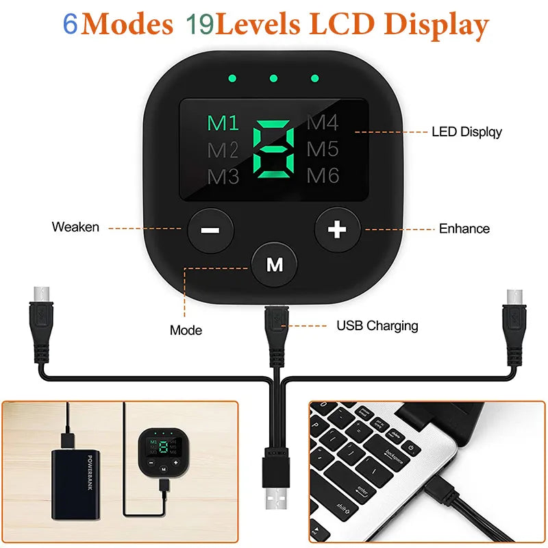 Smart EMS Wireless Muscle Stimulator - Abdominal Training for Electric Weight Loss