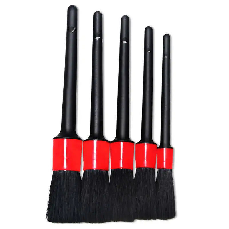 Revolutionize Your Car Cleaning with the Detailing Brush Set - Perfect for Dashboard, Air Outlets, and Wheels!