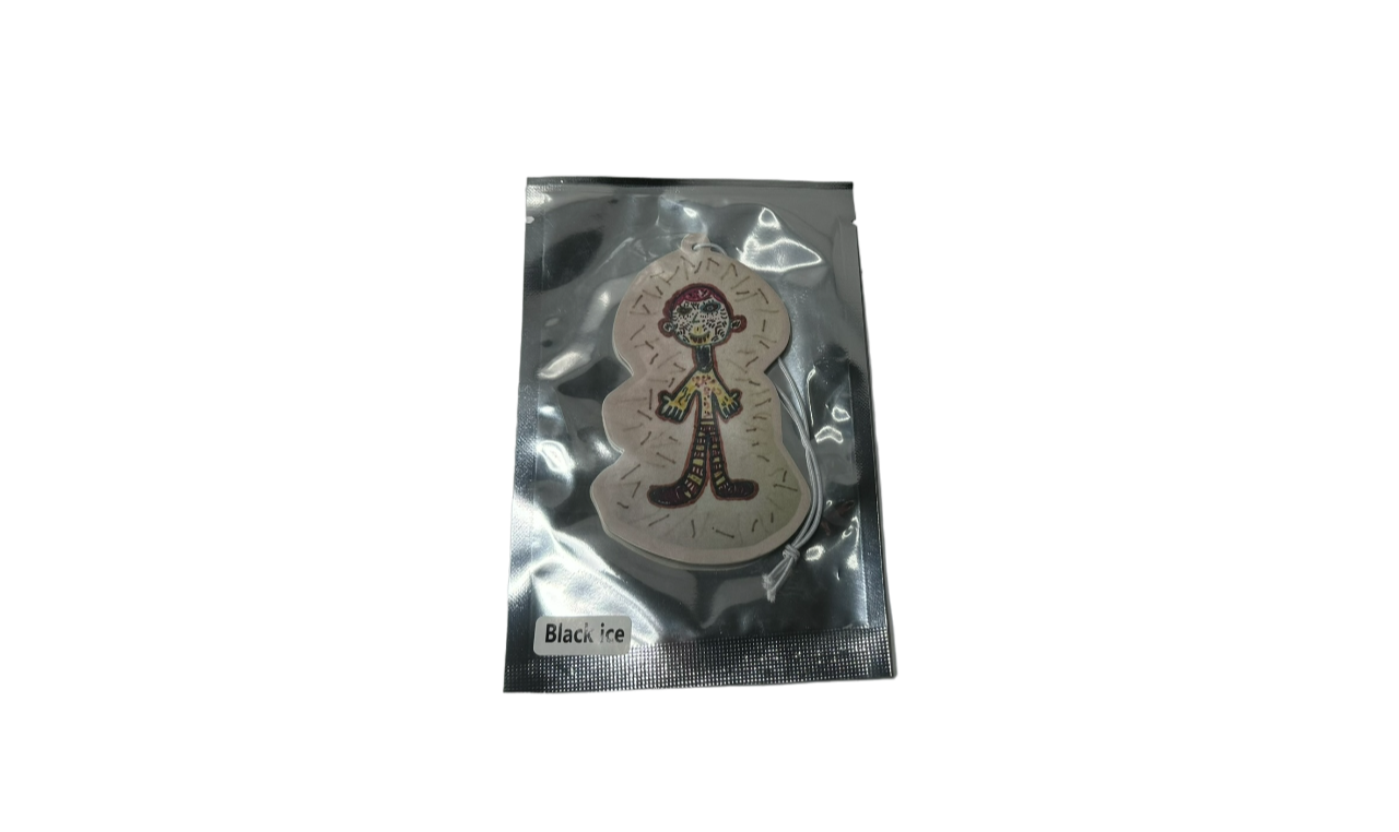 Famifinds Oliver Car Air Freshener Card - Black Ice Scent | Long-Lasting & Safe!