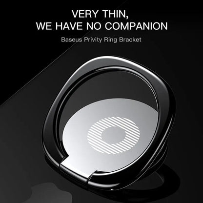 Foldable Thin Phone Holder - 4 Colors - Spin Finger Ring - 360 Degree Rotatable - Metal Socket - for Magnetic Car Mount - Smartphone Stand