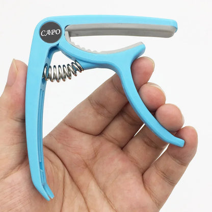 SLOZZ Plastic Guitar Capo - Tuning Clamp for 6 String Acoustic, Classic, and Electric Guitars, Musical Instrument Accessories