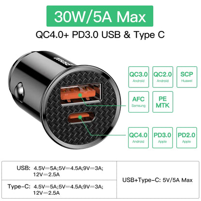 Baseus 30W Car Charger: Power Up Your Drive