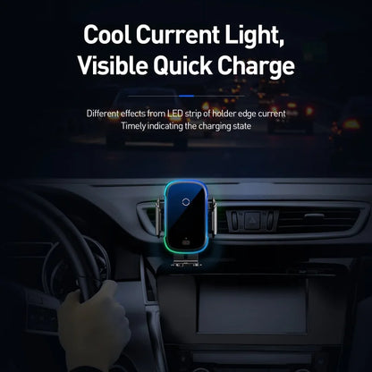 Baseus Qi Car Wireless Charger - 15W Induction Fast Charging