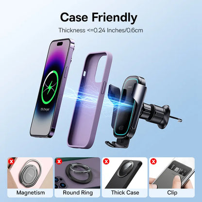 Baseus Automatic Alignment Car Phone Holder Wireless Charger