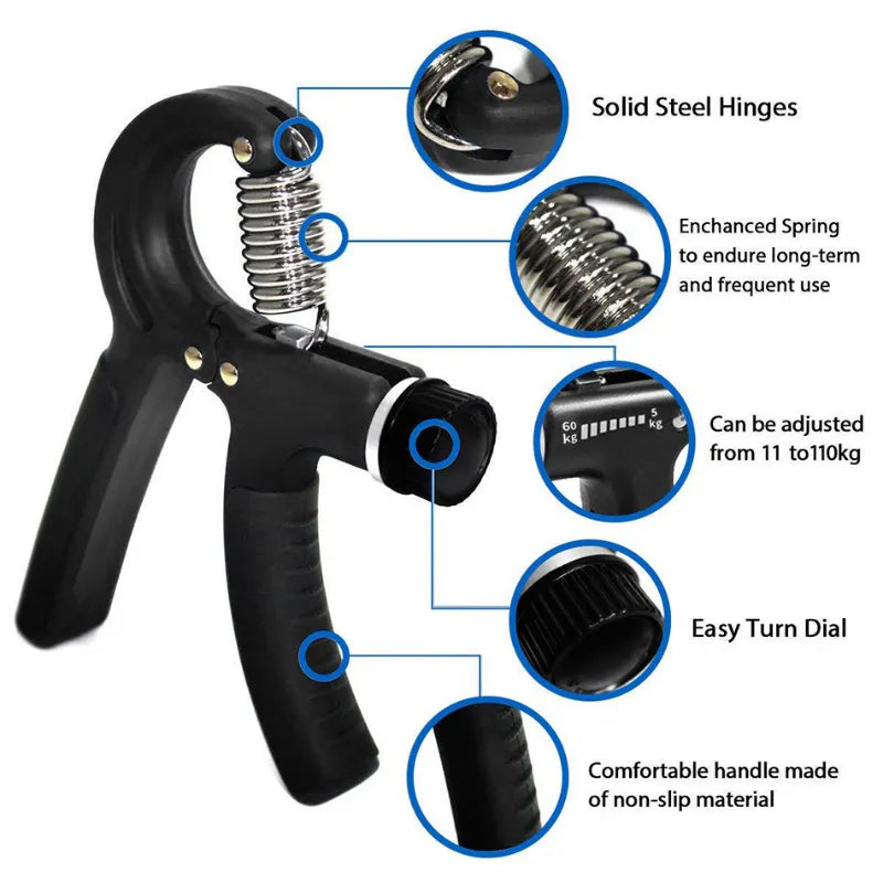 Professional R-Shaped Spring Grip for Wrist and Arm Strength Training