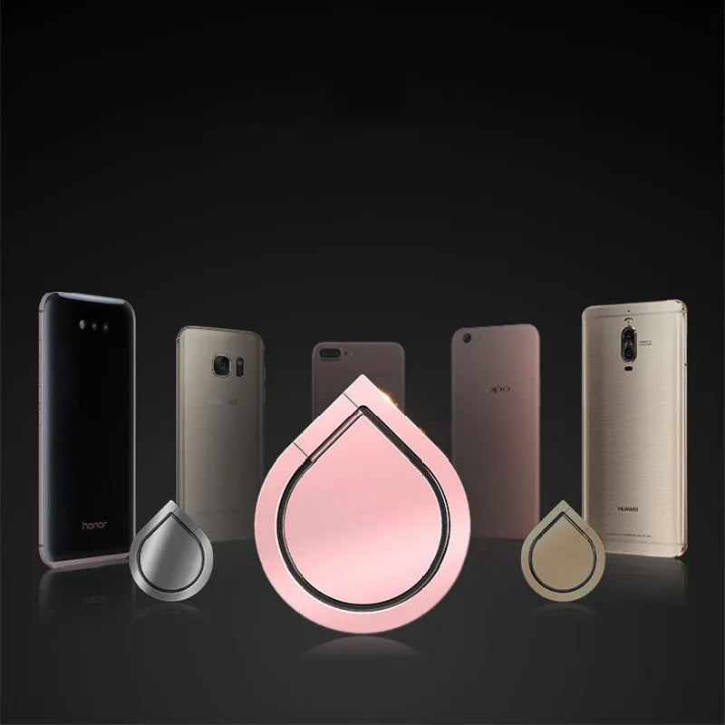 HTHwish Water Drop Shaped Ring Mobile Phone Holder: Stylish and Functional