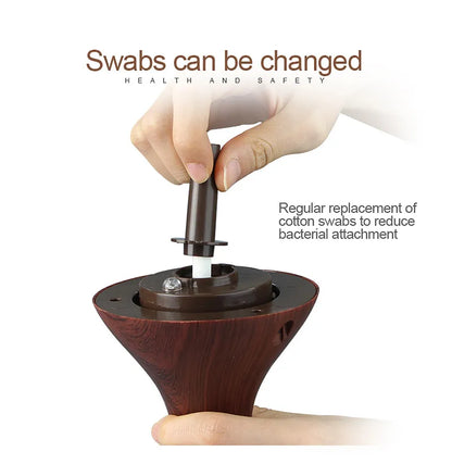 Elevate Your Space with Aromacare 300ml Wood Grain Aroma Diffuser - A Stylish and Tranquil Oasis!