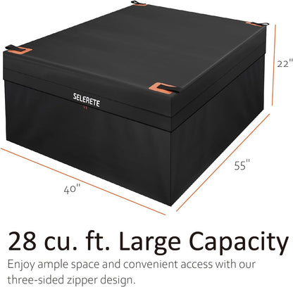 100% Waterproof Truck Bed Cargo Bag, 28 Cubic Feet, Storage for Long Road Trips, YKK Waterproof Zipper,Tarpaulin PVC Vinyl UV Resistant Fabric with 4 Stretch Cord  (55''x40''x22'')